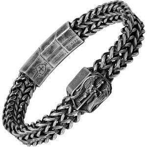 Saint Michael Bracelet Mens Womens Faith Protection Stainless Steel Armor Jewelr